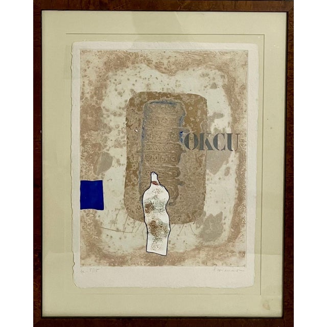 James Coignard, French Pop Art Modernist Textured Carborundum Etching Abstract James Coignard, c. 20th century For Sale