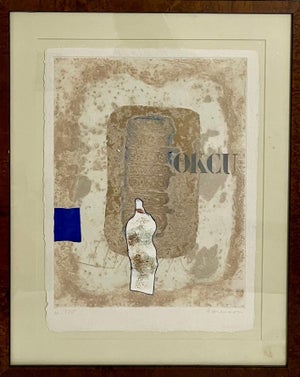 James Coignard, French Pop Art Modernist Textured Carborundum Etching Abstract James Coignard, c. 20th century