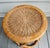 Mid-Century Modern Mid Century Small Round Drum Bamboo Wicker Top Accent Table For Sale - Image 3 of 8