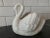 White Vintage Ceramic Swan Planter For Sale - Image 8 of 8