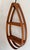 Vintage Danish Modern Teak Bent Wood Teardrop Hanging Shelf For Sale - Image 4 of 9