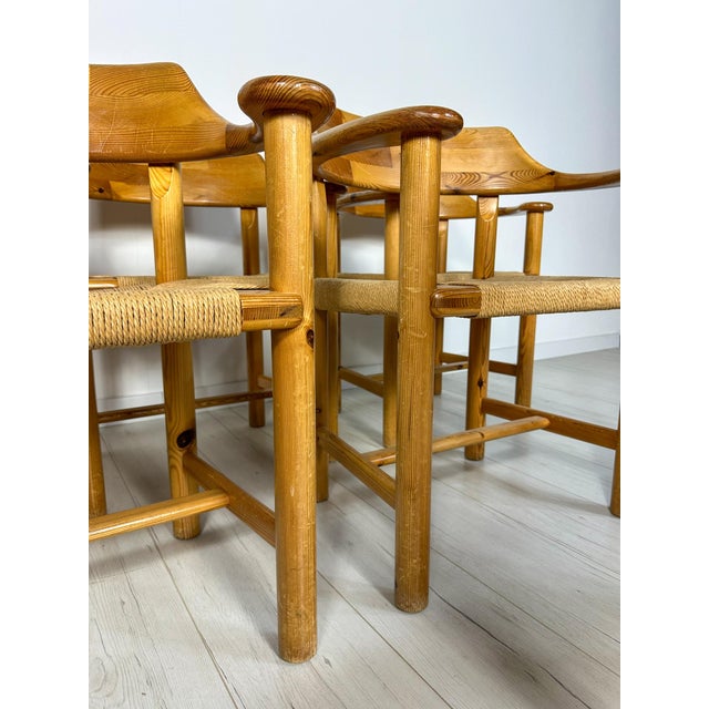 Vintage Danish Pine Dining Chairs by Rainer Daumiller, 1970s, Set of 6 For Sale - Image 6 of 13