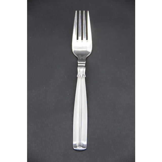Lotus Cutlery in Silver 830, 1940s, Set of 24 For Sale - Image 6 of 13