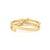 Marquise and Round Diamond Crisscross Double Band in 14k Yellow Gold Size 4 For Sale - Image 9 of 16