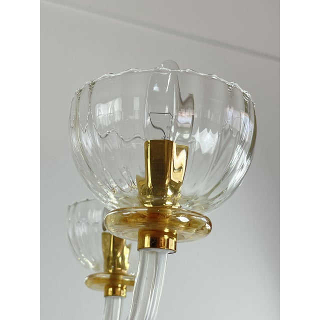 Vintage Murano Glass Chandelier, 1980s For Sale - Image 11 of 15