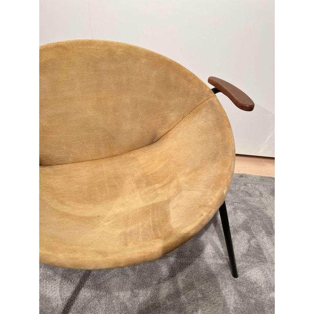 Set of Suede Balloon Chairs attributed to Hans Olsen For Sale - Image 13 of 18