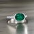 Natural Emerald Diamond Ring 6.5 14k W Gold 2.33 TCW Certified For Sale - Image 12 of 13