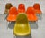 Set of 4 Mid Century Modern Charles & Ray Eames Herman Miller Padded Shell Chairs, Early 1950's Stacking Bases For Sale - Image 15 of 15