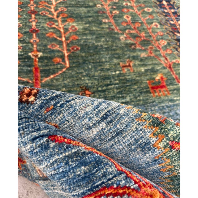 Vintage Persian Gabbeh Wool Landscape Rug – 120x177 Cm For Sale - Image 10 of 18