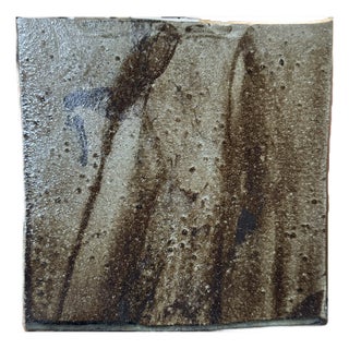 Ceramic Tile Wall Decor in Brown Color Contemporary Unique Designed Wall Hanging For Sale