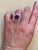 Ruby Red 5 Carat Rubellite and 2.5 Carat Diamond 18 Karat Gold Cocktail Ring Estate For Sale - Image 8 of 18