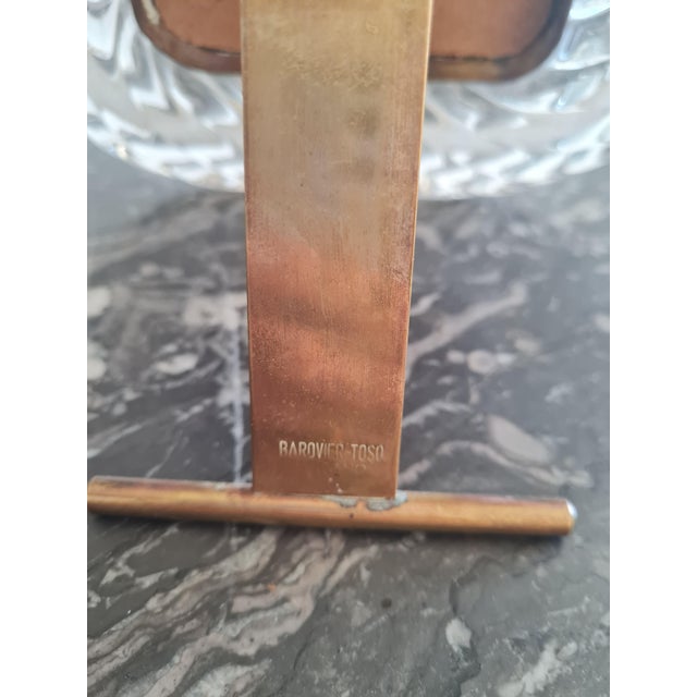 Murano Glass Torchon Photo Frame with Brass Mount by Barovier & Toso, Italy, 1940s For Sale - Image 3 of 5