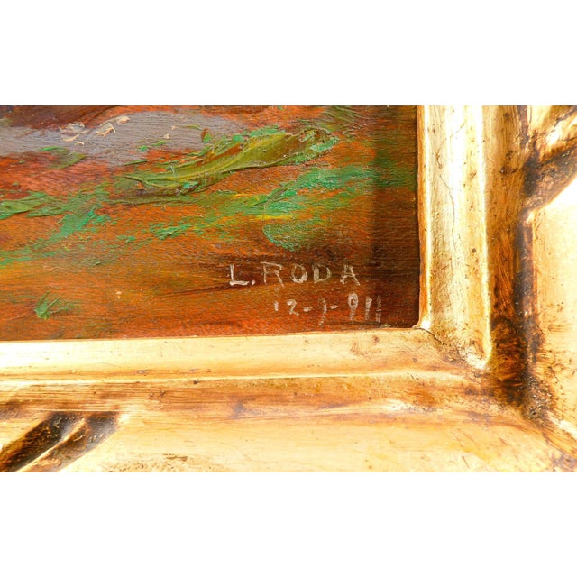 Leonardo Roda, Il Cervino, 1911, Oil on Panel, Framed For Sale - Image 9 of 18