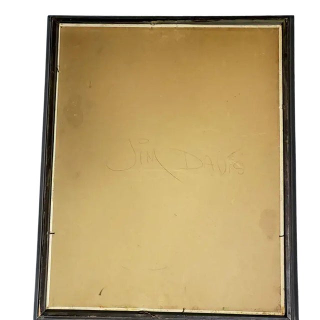 Vintage Expressionist Oil Painting – Signed “Jim Davis” – Striking Figural Composition in Green Tones For Sale In Los Angeles - Image 6 of 10