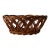 Vintage Sculptural Rattan Basket | Open Weave For Sale