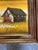 1970s Original Vintage Signed Framed Oil Paintings Outdoor Barn Scene, a Pair For Sale - Image 5 of 9