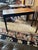 Brown Handsome Vintage Burl and Inlaid Desk With Ebonized Base For Sale - Image 8 of 11