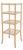 McGuire Antalya Leather Four-Tier Rattan Étagère Plant Stand For Sale