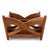 Burnt Umber Vintage MCM Wood Magazine Rack Stand Arts & Crafts Handcrafted Jim Skaggs For Sale - Image 8 of 8
