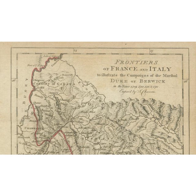 Duke of Berwick Campaigns Map, 1707 For Sale - Image 3 of 10