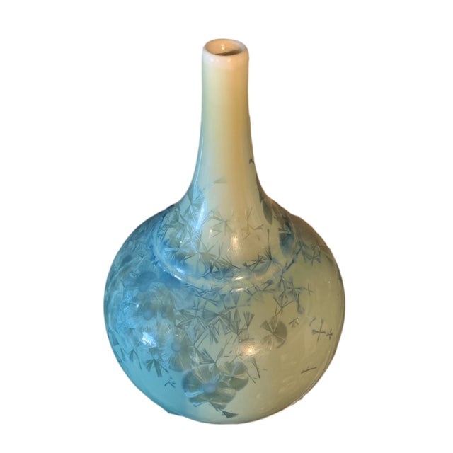 Vintage Hand Thrown Studio Pottery Crystalline Glaze Bud Vase Signed ...