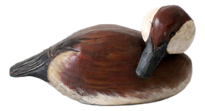 Vintage Hand Carved Canvasback Duck Decoy