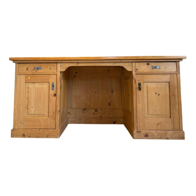 Art Nouveau Rustic Desk in Wood, 1890s For Sale