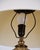 Lamp in White Opaline Glass with Red Pattern and Brass Base, 1880s For Sale - Image 4 of 7