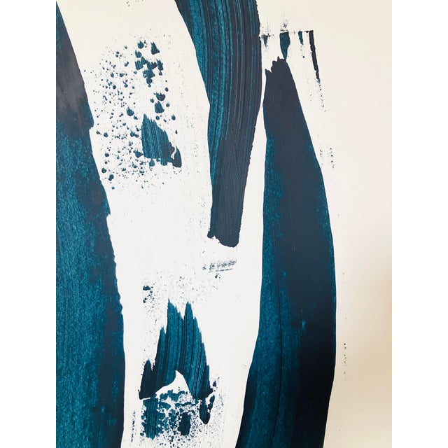 Color Study in Navy #14 Contemporary Abstract Acrylic Painting For Sale - Image 4 of 11