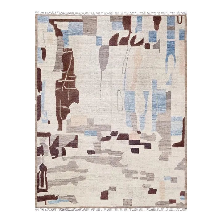 Freedom Manchaha Blue Hand Knotted Wool & Bamboo Silk Rugs - Les-8338 - Jaipur Rugs IN
