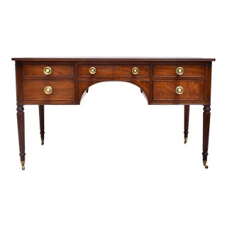 English Neoclassical Sheraton Style Desk by Kittinger For Sale