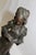 1990s Art Nouveau Bronze Lady Marble Base 'The book Lady' For Sale - Image 11 of 18