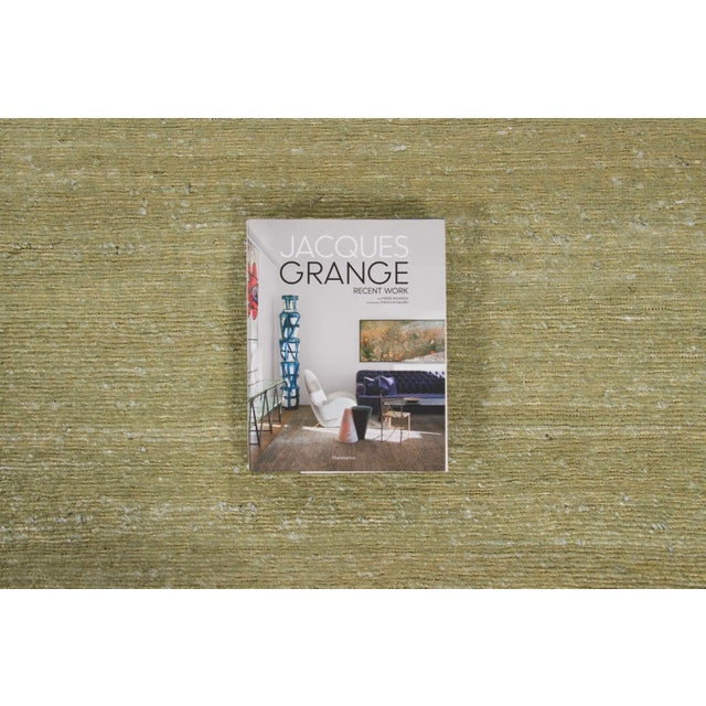 Contemporary Textural Sari Silk Square Rug in Sage Green by Rug & Kilim, India For Sale - Image 10 of 10