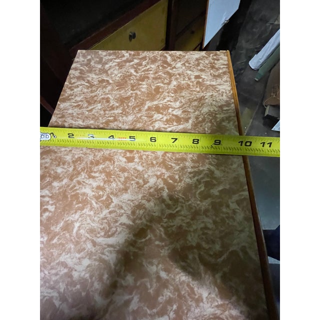 Antique French Crotch Mahogany and Leather Cartonnier or Cabinet With Compartments For Sale - Image 11 of 13