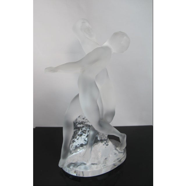 Lalique Crystal Deux Danseuses Two Nude Female Dancers 10" Art Deco Sculpture For Sale - Image 16 of 17
