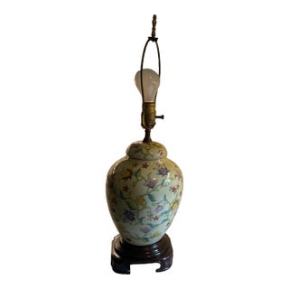 Vintage Ginger Jar Style Table Lamp. Chinese Export Porcelain For Sale