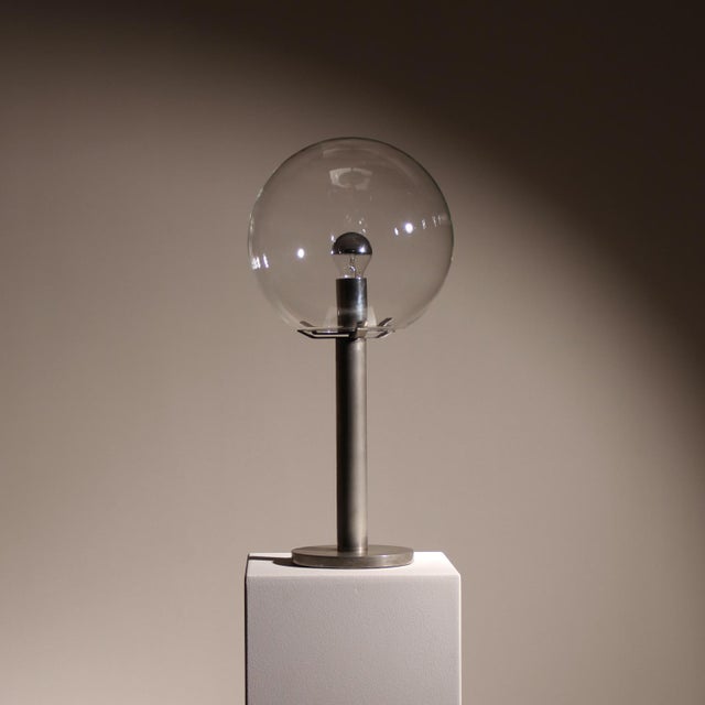 Minimalist Sphere Table Lamp, Germany, 1960s For Sale - Image 13 of 14