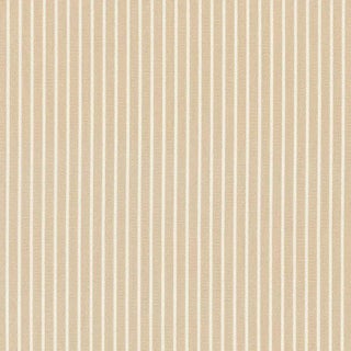 Sample - Schumacher Edie Stripe Fabric in Sand For Sale