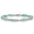 18.8 Ct Carved Raw Emerald Bracelet in 18k White Gold With Diamonds For Sale - Image 4 of 6