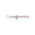 Not Yet Made - Made To Order Religious Cross Pendant With 2.05ct Pink Sapphire Accents in 14k White Gold For Sale - Image 5 of 13