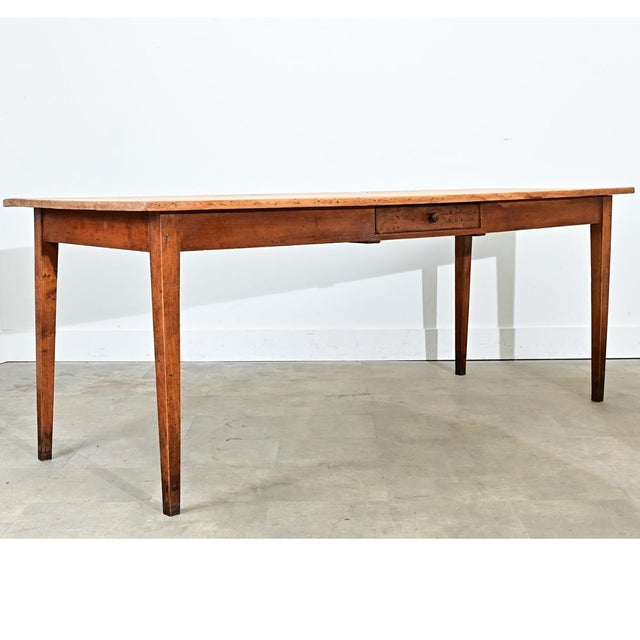 French 19th Century Pine Farm Table For Sale - Image 4 of 11
