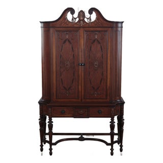Early 20th Century American Peck Hills Mahogany Cabinet For Sale