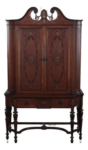 Early 20th Century American Peck Hills Mahogany Cabinet