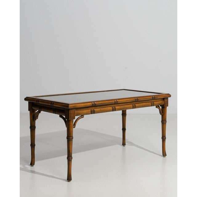 Brown 19th Century France Brown Wood Coffee Table For Sale - Image 8 of 11