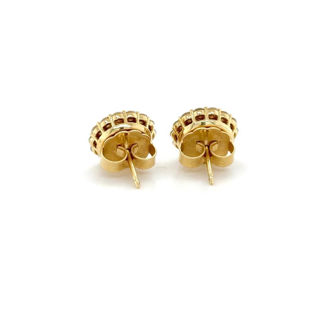 Crown of Light Cut Diamond Convertible Stud Earrings, Pair For Sale - Image 4 of 10