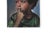 Blue 1960's Original Portrait of a Little Boy Altered With Antlers For Sale - Image 8 of 10