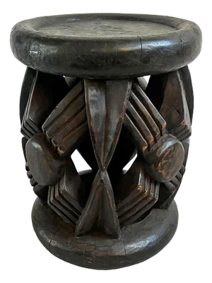 Vintage Spider Bamileke Stool