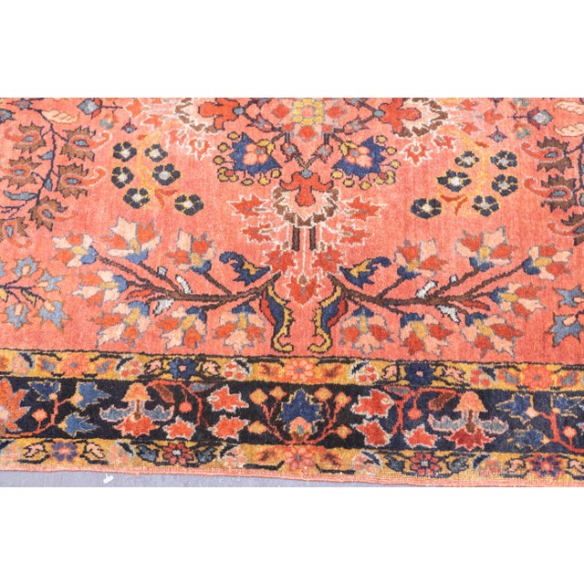 Fine Antique Persian Mohajeran Sarouk Rug 2'6'' X 4'10'' For Sale - Image 9 of 10