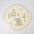 Mid Century Grünstadt Germany Pottery Ceramic Cake Plate "Café de Paris" Vintage 1950s Platter Creme Off white Ivory Gold Rim | French For Sale - Image 11 of 12