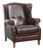 English-Style Wing Chair in Cowhide Leather For Sale